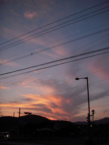 "0 style cafe" - 住宅コンシェルジュたちの日記 --夕日1